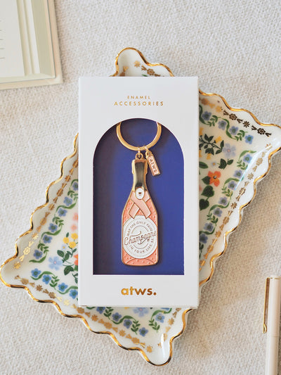 Champagne Keychain - The Cross Decor & Design