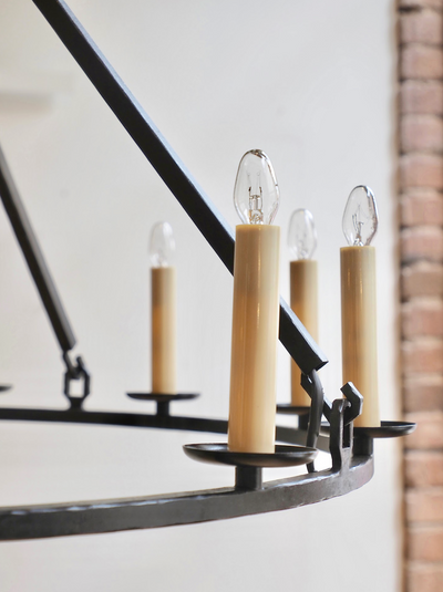 Darlana Aged Iron Chandelier - The Cross Decor & Design