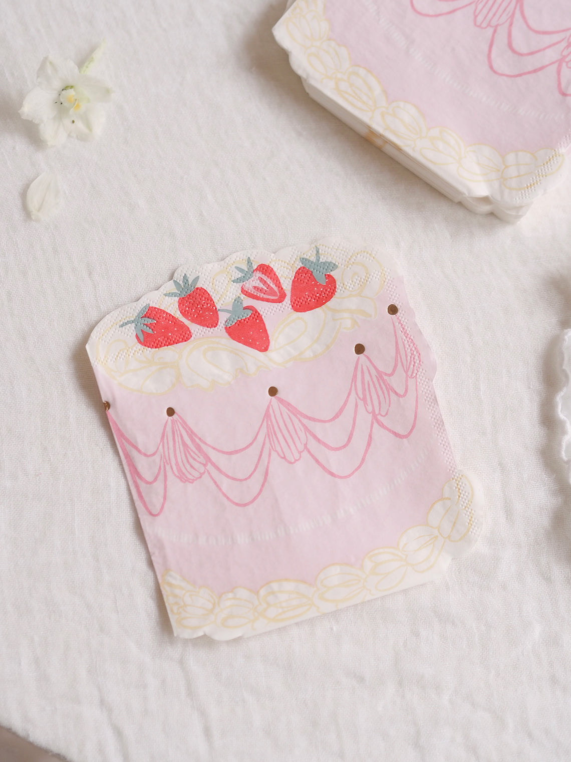 Pink Cake Napkins - The Cross Decor & Design