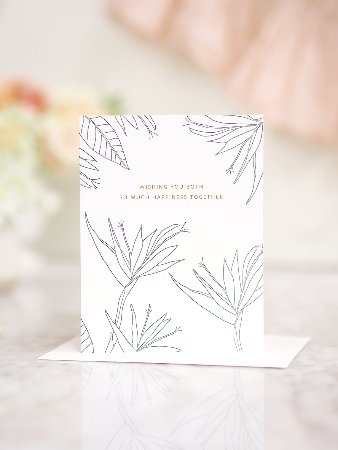 Happiness Wedding Botanical Card - The Cross Decor & Design