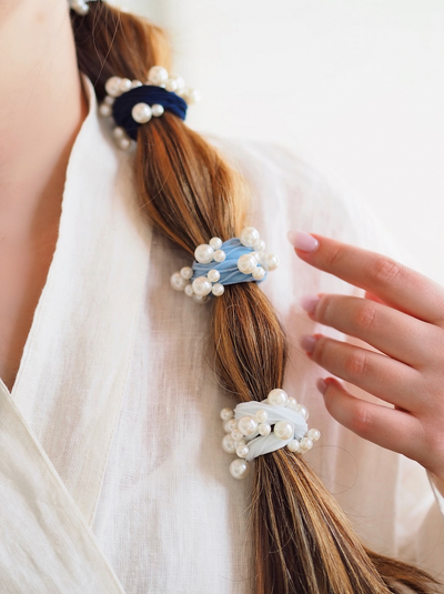 Coastal Pearl Hair Tie Set - The Cross Decor & Design