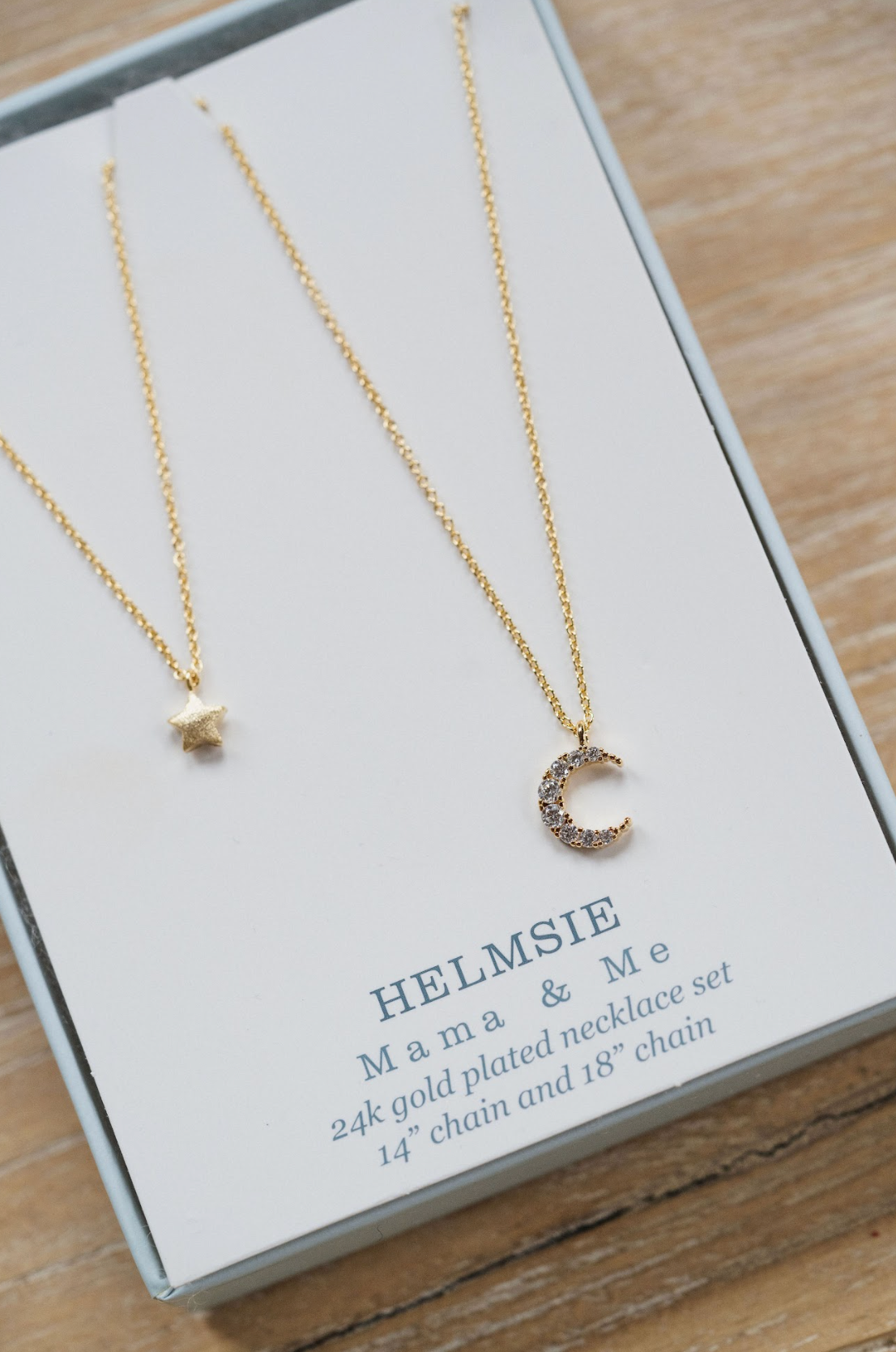 Mama & Me Moon and Star Necklace Set - The Cross Decor & Design