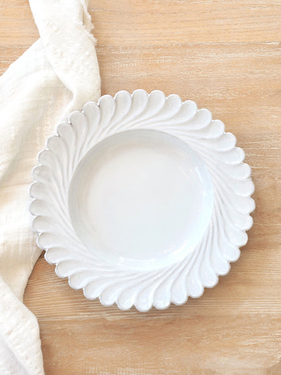 Astier De Villate | Peggy Scalloped Edge Soup Plate - The Cross Decor & Design