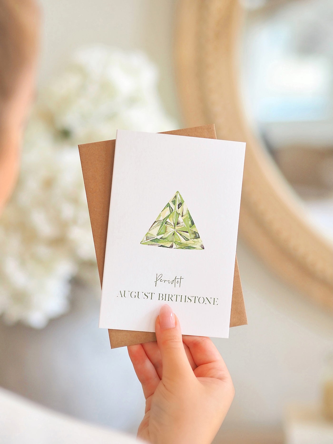 August Birthstone Card - The Cross Decor & Design