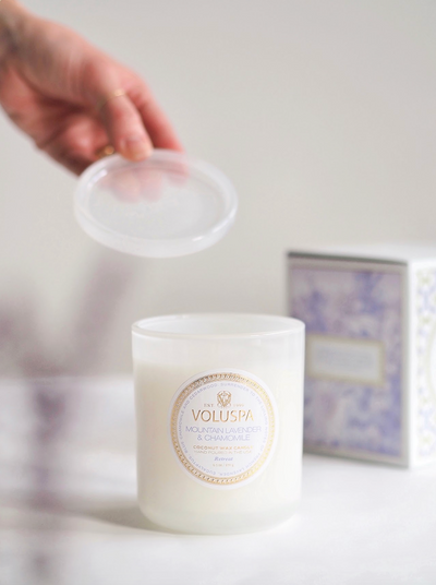 Mountain Lavender & Chamomile Classic Boxed Candle - The Cross Decor & Design