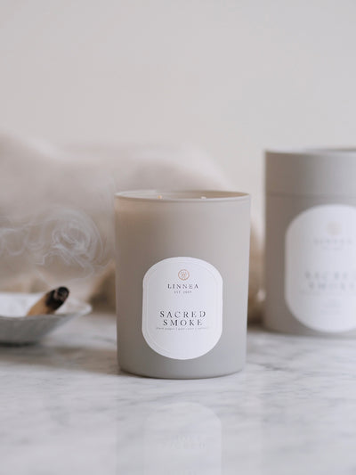 Sacred Smoke 2 Wick Candle - The Cross Decor & Design