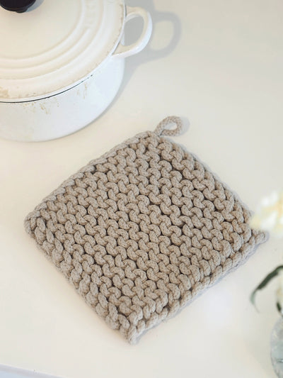 Crocheted Pot Holder - The Cross Decor & Design