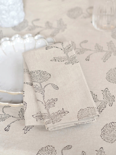 Flor Block Print Napkin - The Cross Decor & Design