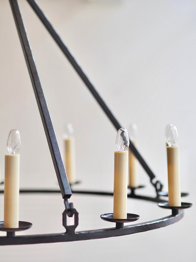 Darlana Aged Iron Chandelier - The Cross Decor & Design