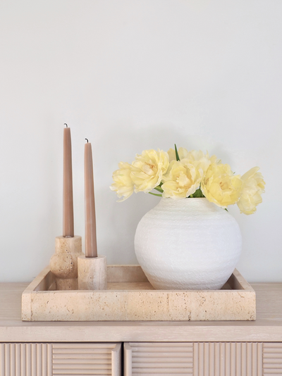 Louise Travertine Tray - The Cross Decor & Design
