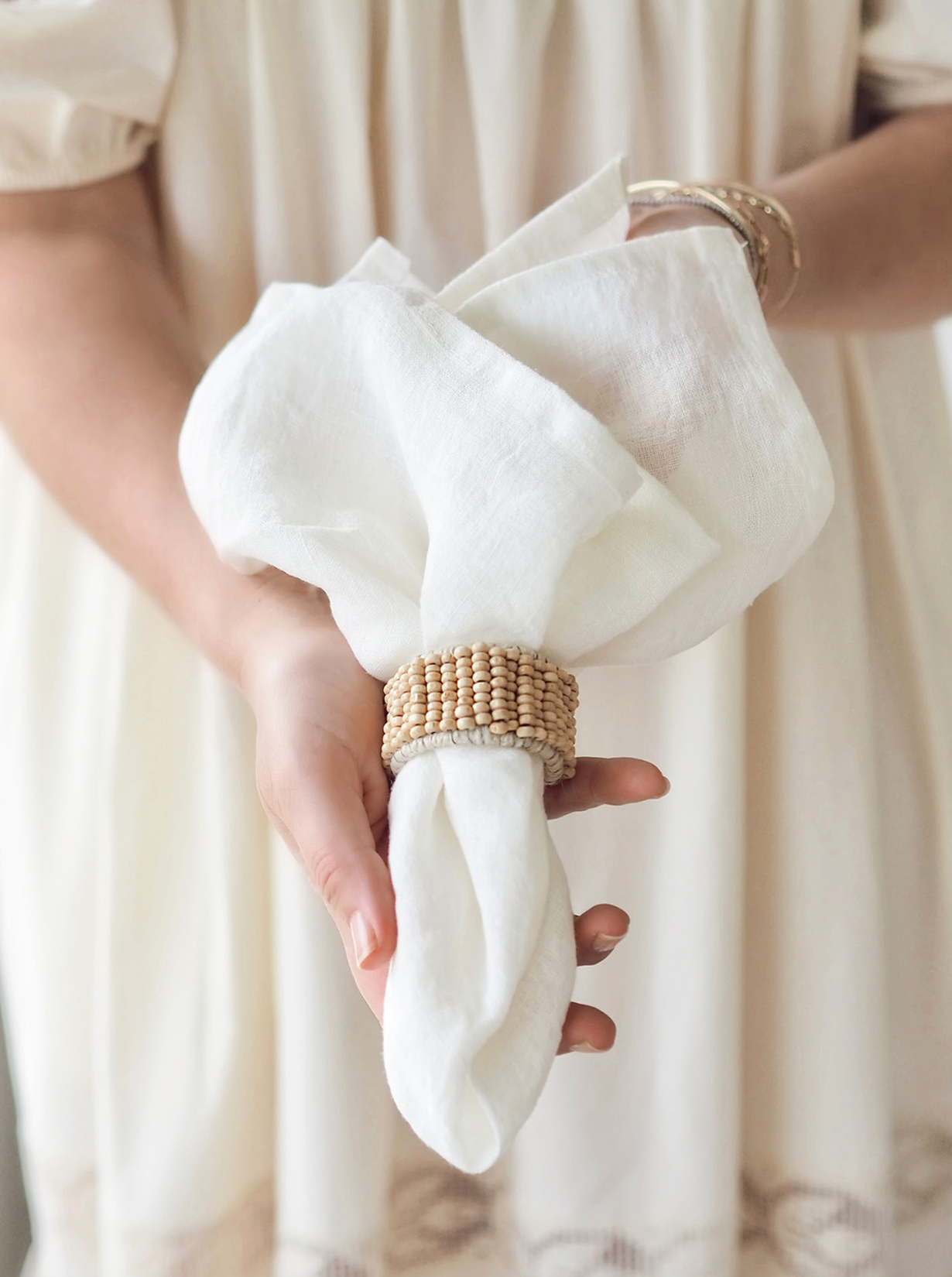 Boho Beaded Napkin Ring