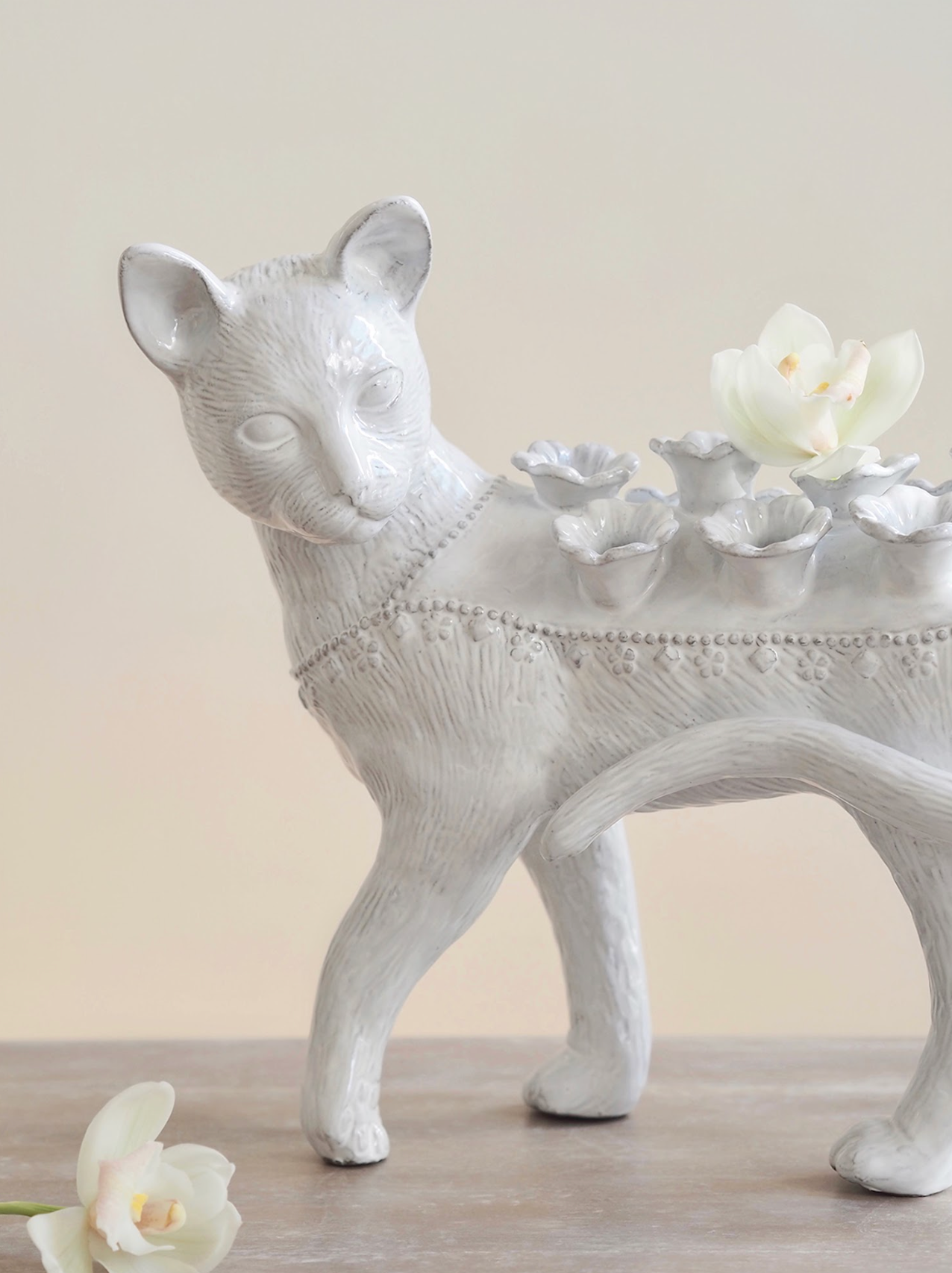 Cat Flower Holder - The Cross Decor & Design