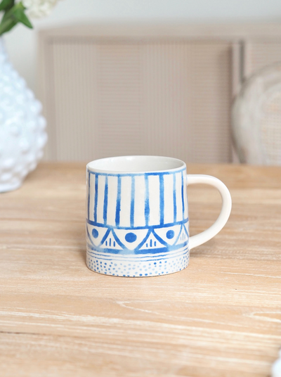 Mosaic Blue Mug, 3 - The Cross Decor & Design