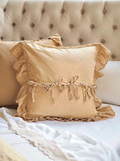 Linen Whisper Honeycomb Euro Sham - The Cross Decor & Design