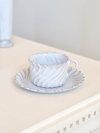 Astier De Villate | Peggy Tea Cup & Saucer - The Cross Decor & Design