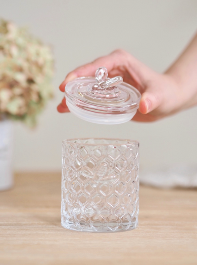 Honeycomb Jar with Bee - The Cross Decor & Design