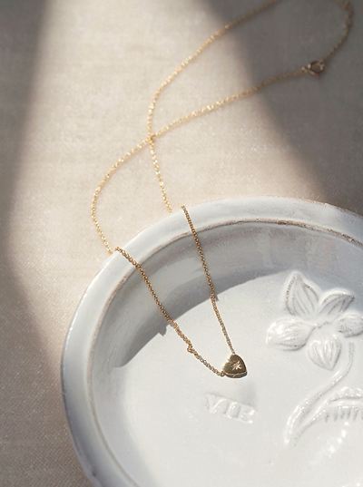 Starburst Heart Necklace | 14K Gold - The Cross Decor & Design