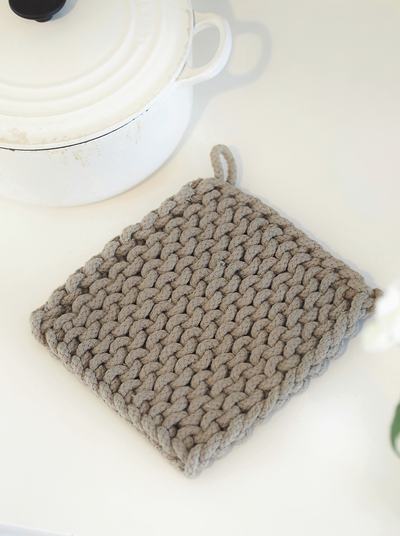 Crocheted Pot Holder - The Cross Decor & Design