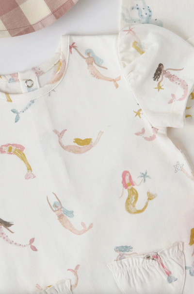 Mermaid Melody Puff Romper - The Cross Decor & Design