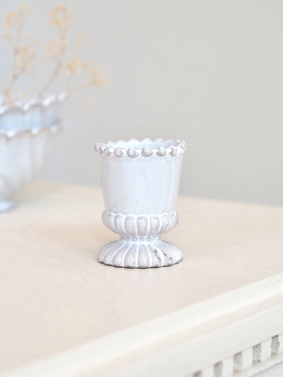 Astier De Villate | Adelaide Egg Cup with Beaded Rim - The Cross Decor & Design