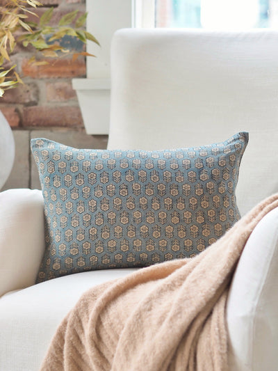 Tulsi Teal Pillow | 14x20