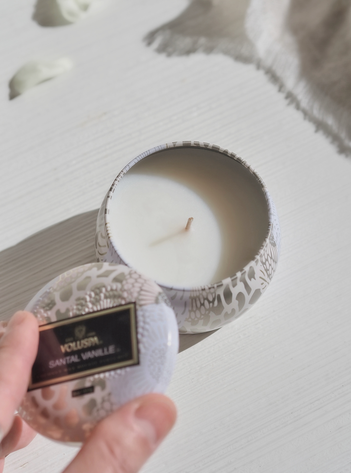 Santal Vanille Mini Tin Candle - The Cross Decor & Design
