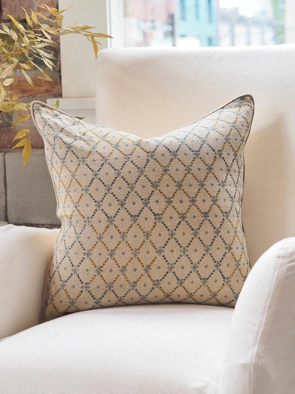 Tali Teal Pillow | 22x22