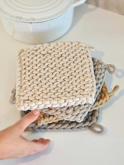 Crocheted Pot Holder - The Cross Decor & Design