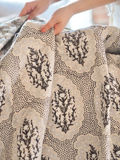Winfleur Marigold Graphite Coverlet