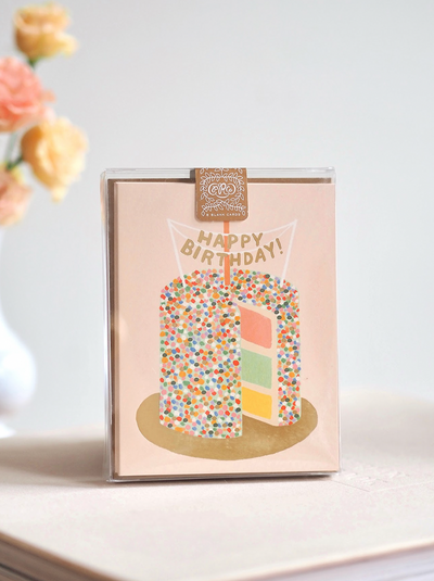 Layer Cake Birthday Card Boxed Set