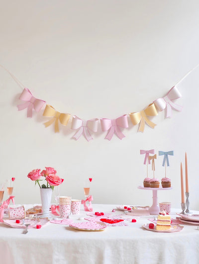 3D Paper Bow Garland - The Cross Decor & Design