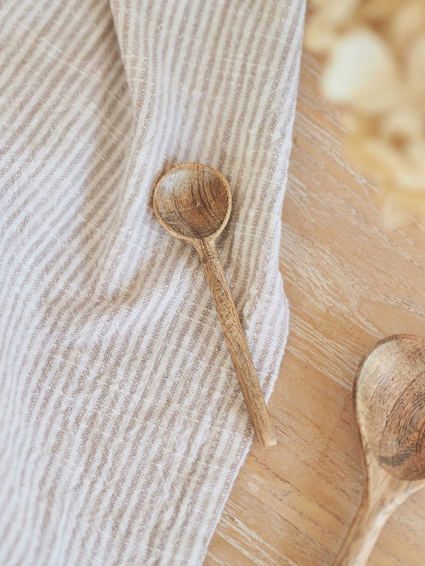 Round Wooden Salt Spoon - The Cross Decor & Design