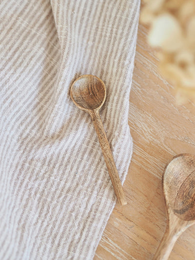 Round Wooden Salt Spoon - The Cross Decor & Design