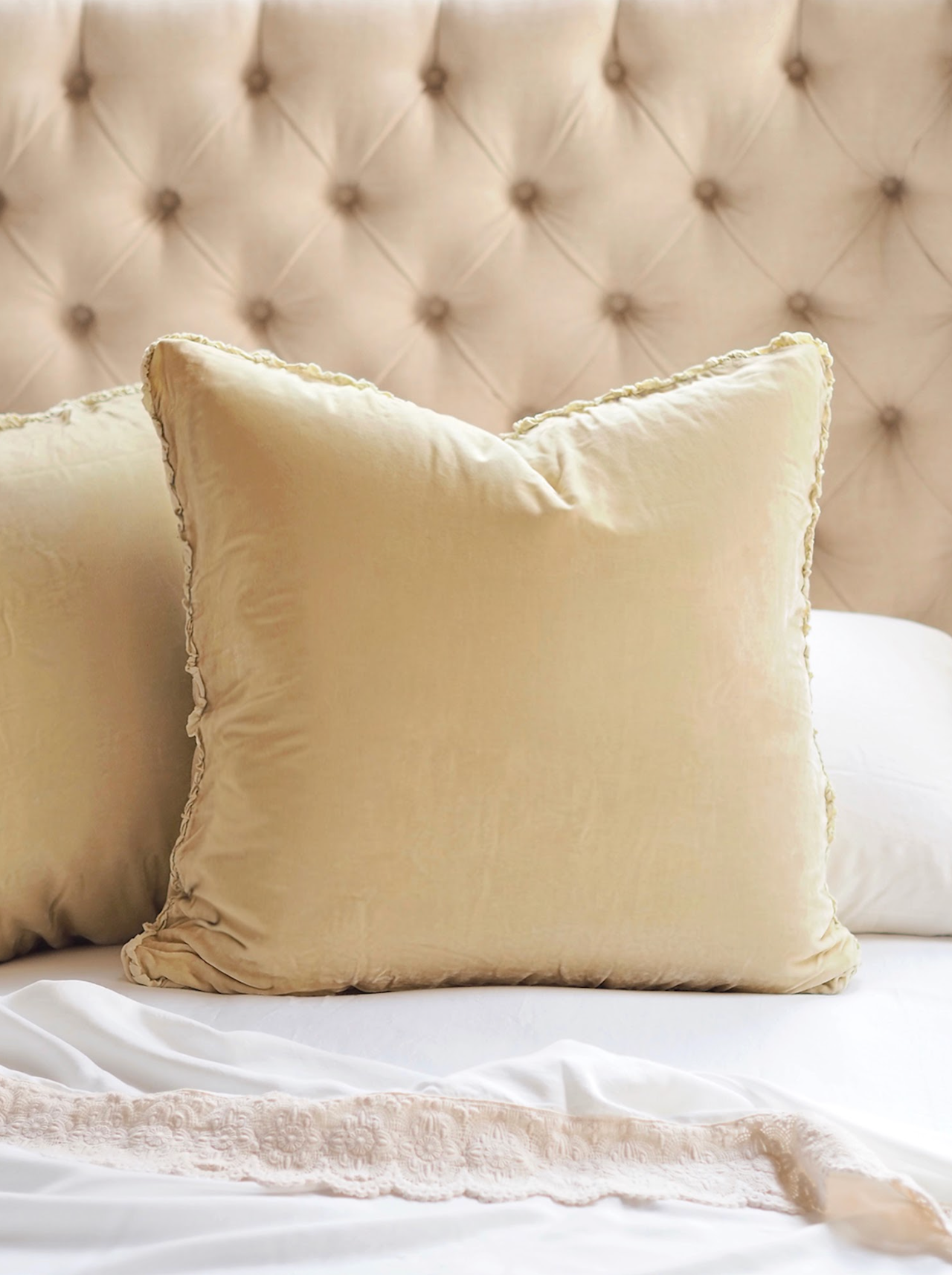 Carmen Parchment Euro Sham - The Cross Decor & Design