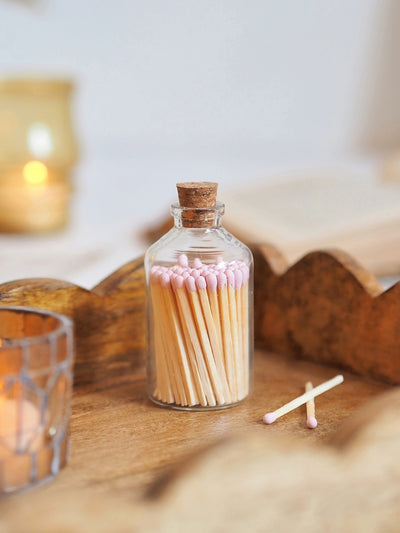 Apothecary Pink Match Bottle