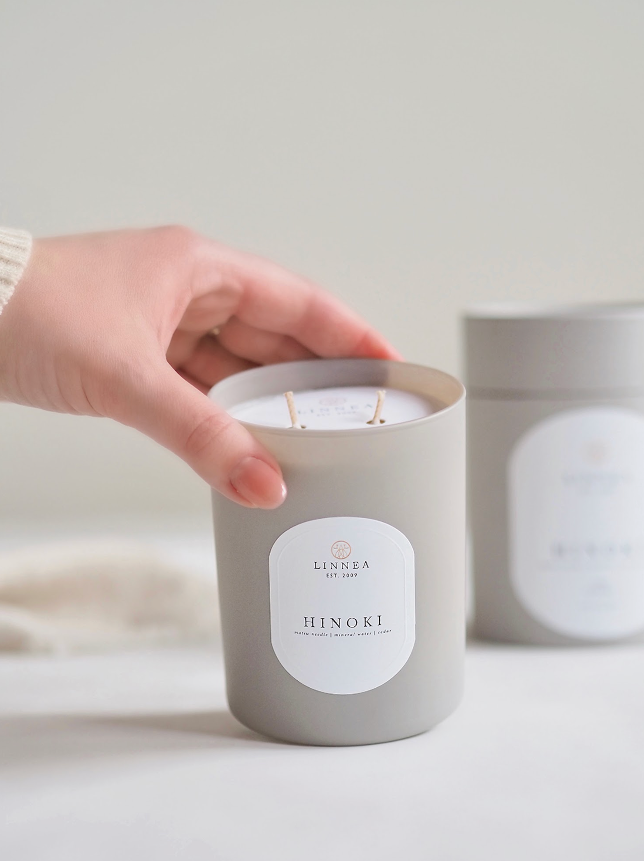 Hinoki 2 Wick Candle - The Cross Decor & Design