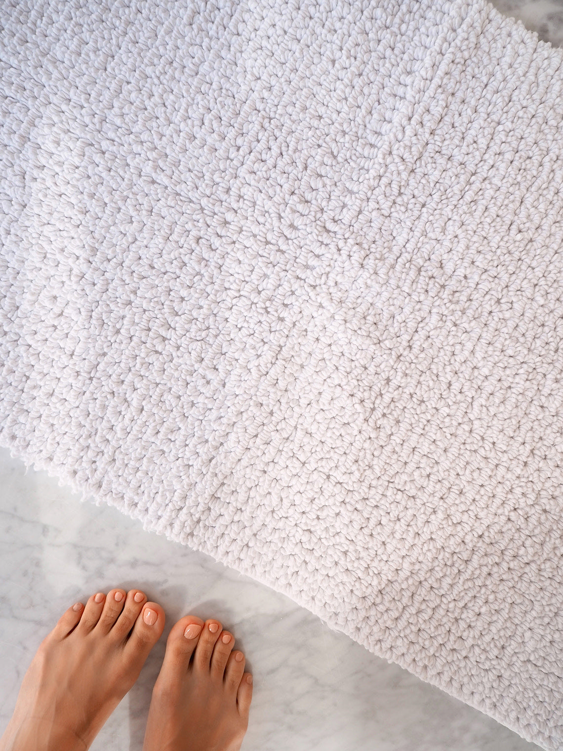Willow White Bath Mat - The Cross Decor & Design