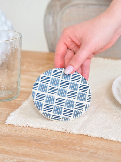 Blue Tile Coasters - The Cross Decor & Design