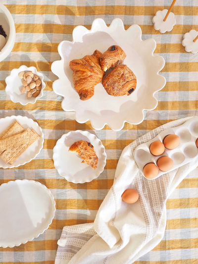 Nova Scalloped Serving Plate - The Cross Decor & Design
