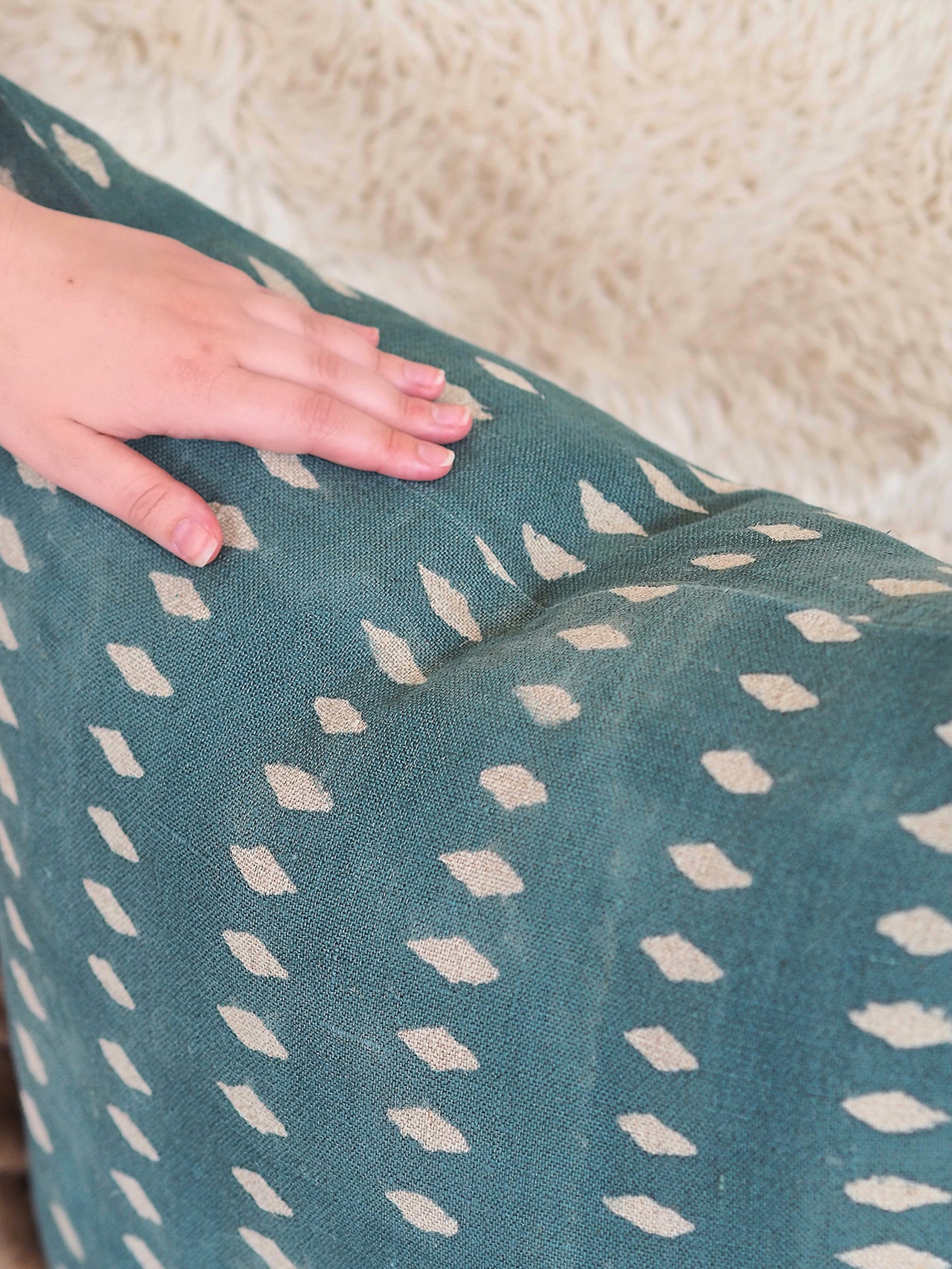 Villa Teal Pillow | 24x24