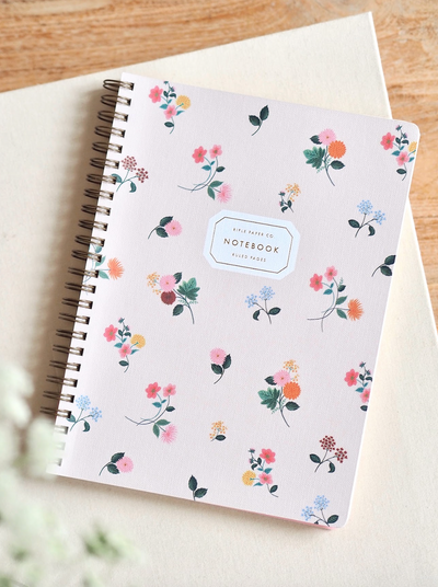 Ditsy Dahlia Spiral Notebook - The Cross Decor & Design