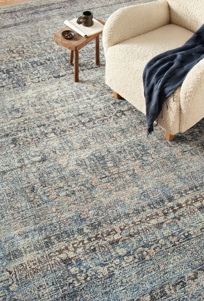 Billie Denim & Blush Rug - The Cross Decor & Design