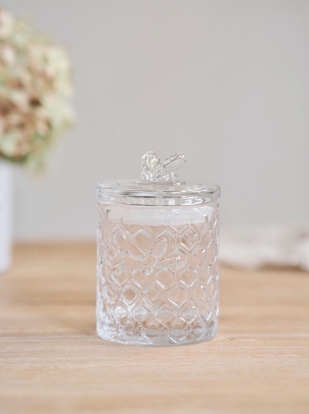 Honeycomb Jar with Bee - The Cross Decor & Design