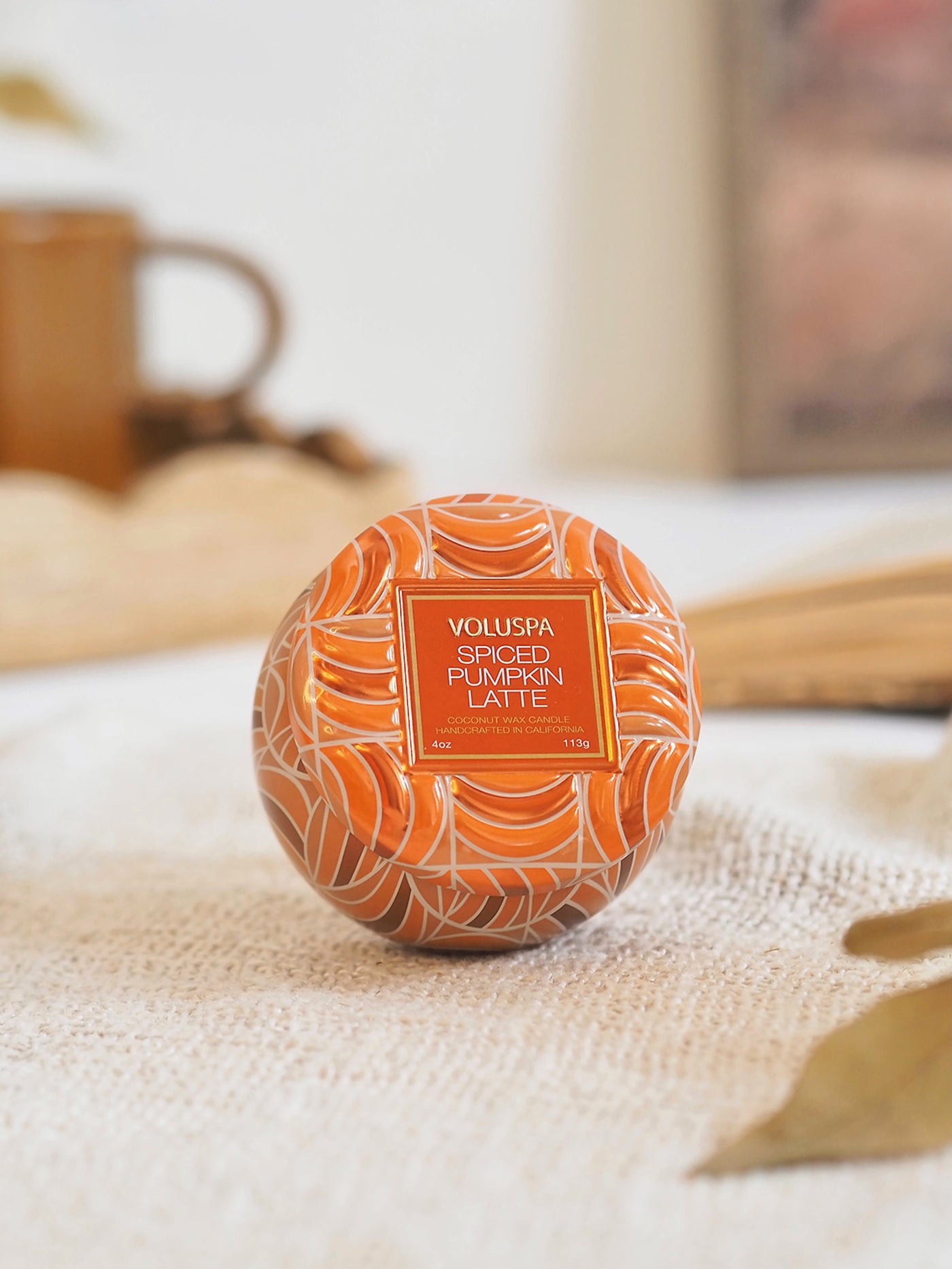Spiced Pumpkin Latte Mini Tin Candle