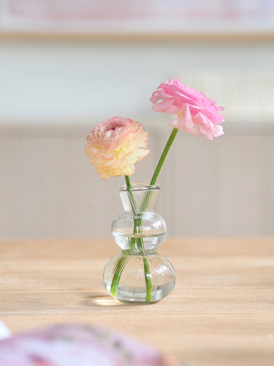 Ribbed Glass Bubble Vase