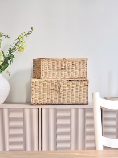 Cecilia Rattan Storage Box - The Cross Decor & Design
