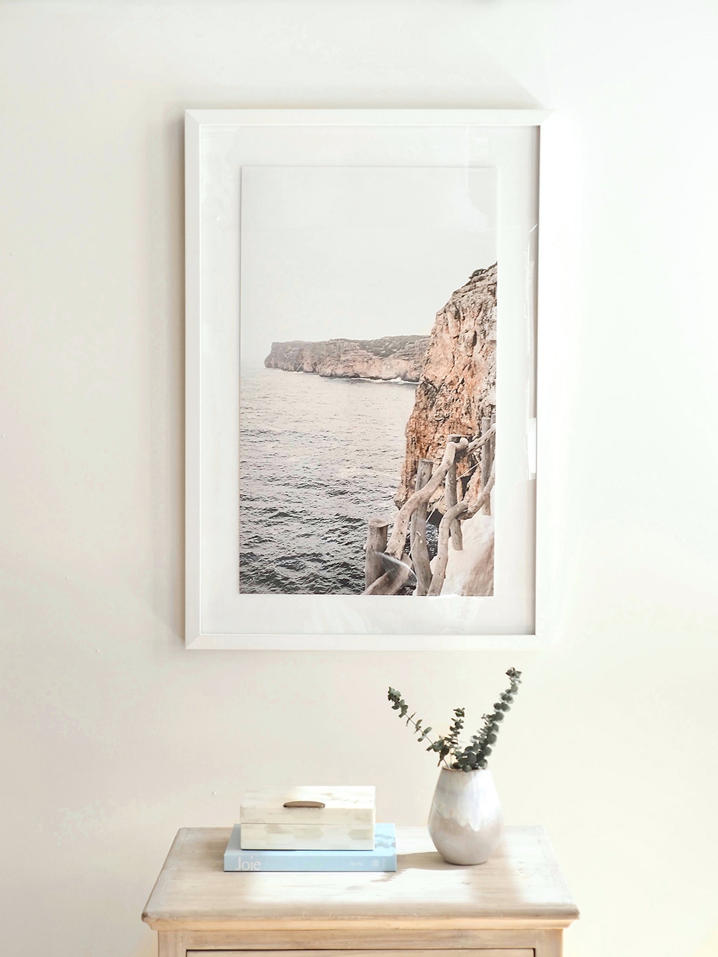 Cliffside Matte White Frame | 25.75" x 37.75" - The Cross Decor & Design