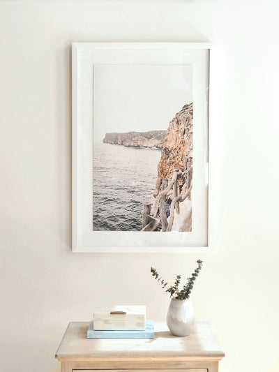 Cliffside Matte White Frame | 25.75" x 37.75" - The Cross Decor & Design