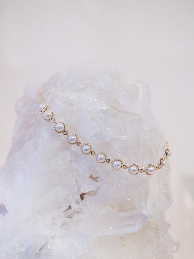Zara Pearl Bracelet | 14K Gold - The Cross Decor & Design