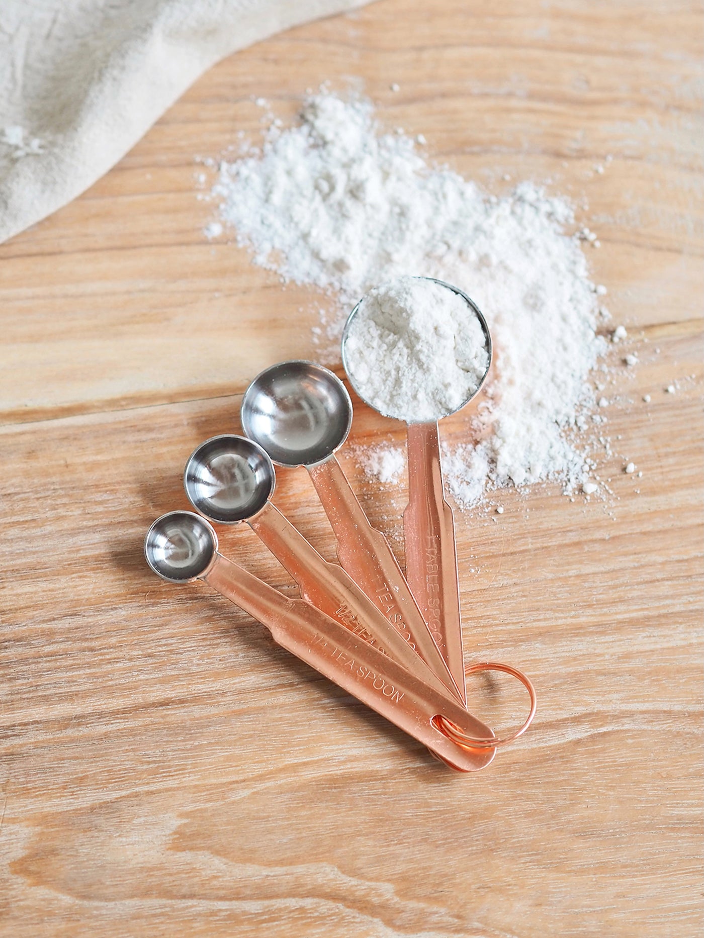 Copper Measuring Spoons Set - The Cross Decor & Design